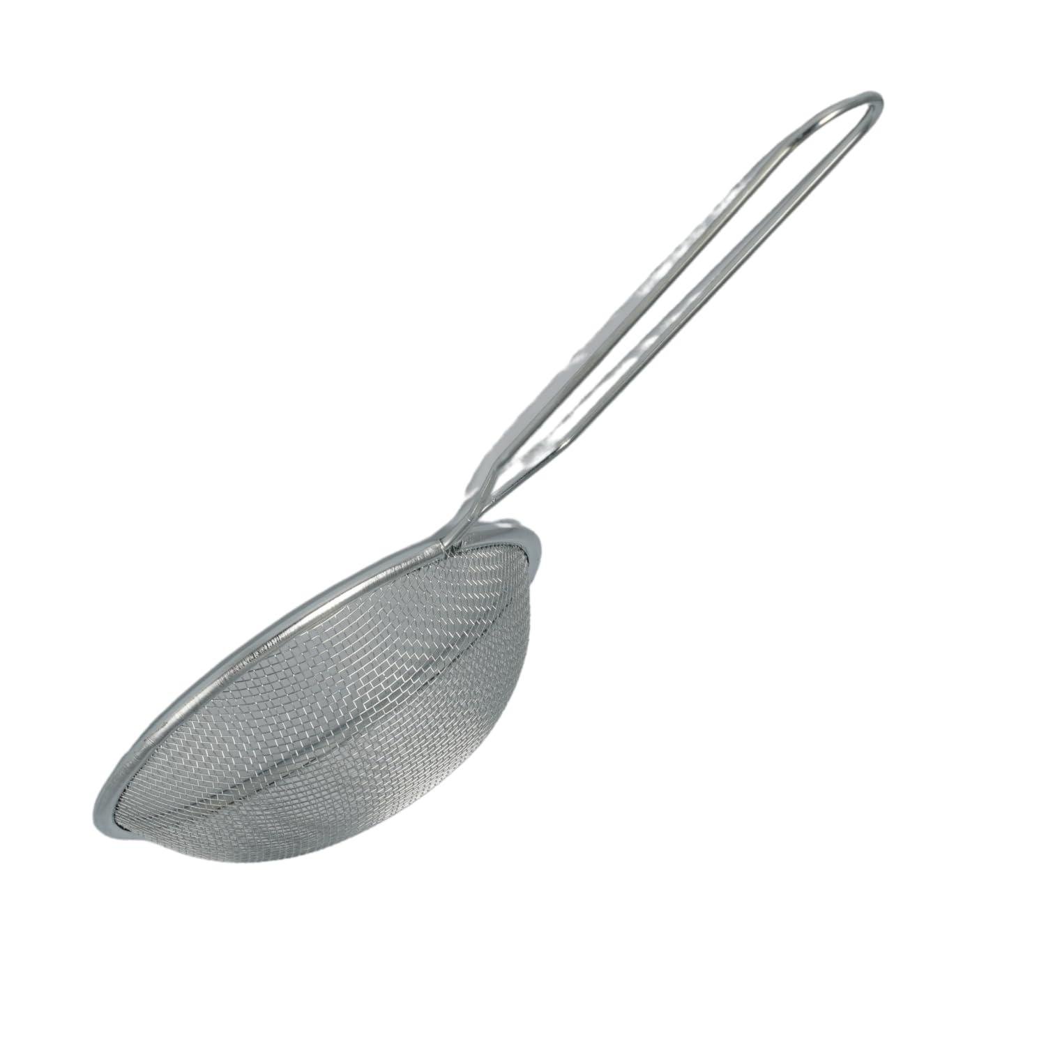 Limitless 2PCs Mesh Strainer Stainless Steel Fine Mesh Sieve with Handle for Sifting