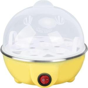 Limitless Multi-functional Electric Eggs Boiler Cooker Steamer Home Kitchen Use | 7 Egg Capacity Multifunction Electric Boiled Egg Maker Food Steamer | Random Color