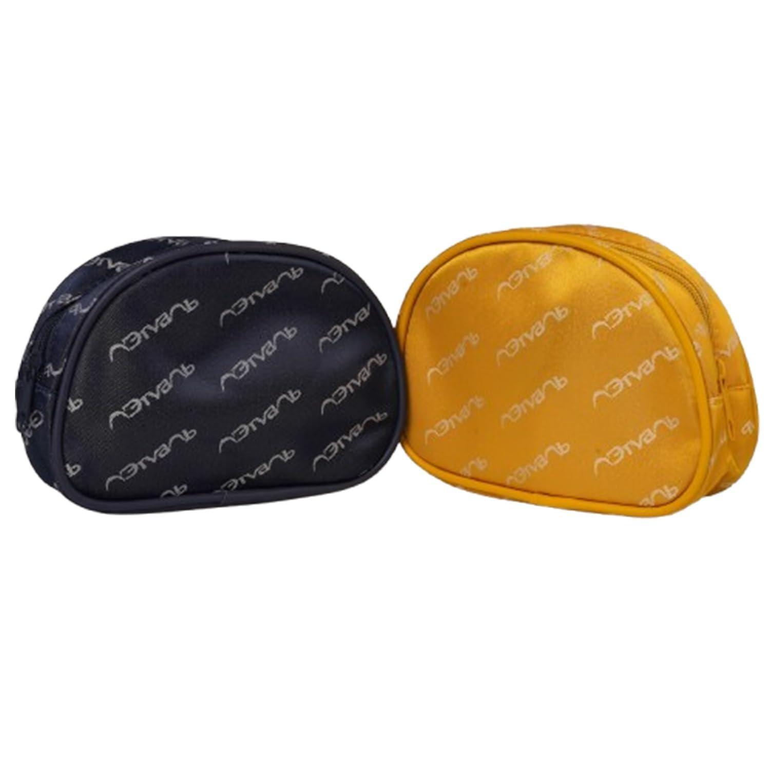 Cosmetic & Makeup Bag Stylish, Large Capacity Travel Organizer, Half Moon, Blue