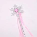 Princess Wand Butterfly with Fabric Bands and Gemstones, Plastic, Fairy Tale, Mariposa, Accessory, Costume, Carnival Accessories Set Costume Princess Children Decorations for Baby Girls (Purple)