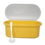 Limitless Seasoning Box, 3-Grid Kitchen Transparent Salt Sugar Spice Seasoning Storage Box Container Blue Home Storage Compartments Seasoning Box, Assorted Colors