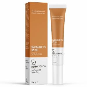 DERMATOUCH Niacinamide 1% SPF 90+ PA+++ Tinted BB Cream | For Sun Protected & Radiant Skin | UVA-UVB Protection | Suitable to All Skin Types | For both Men & Women | 15 g (Pack of 1)