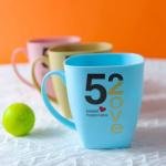 Toothbrush Cup, Unbreakable & Easy-to-Clean Holder for Toothbrush & Toothpaste, Orange