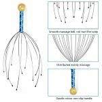 Limitless Head Scalp Massagers, 12 Fingers Head Massage Hand-held, Head Massager Scalp Scratcher for Deep Relaxation, Stress Relief and Hair Stimulation SS handle 2 Pack