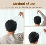Limitless Head Scalp Massagers, 12 Fingers Head Massage Hand-held, Head Massager Scalp Scratcher for Deep Relaxation, Stress Relief and Hair Stimulation SS handle 2 Pack