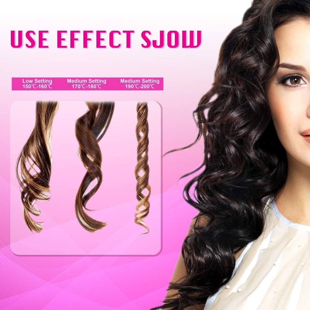 Hair Curler Wireless Automatic Curling Iron with Rechargeable Battery Ceramic.