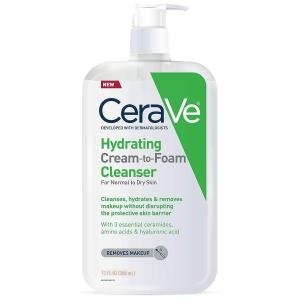 Cerave Hydrating Cleanser Cream-To-Foam 12oz Pump