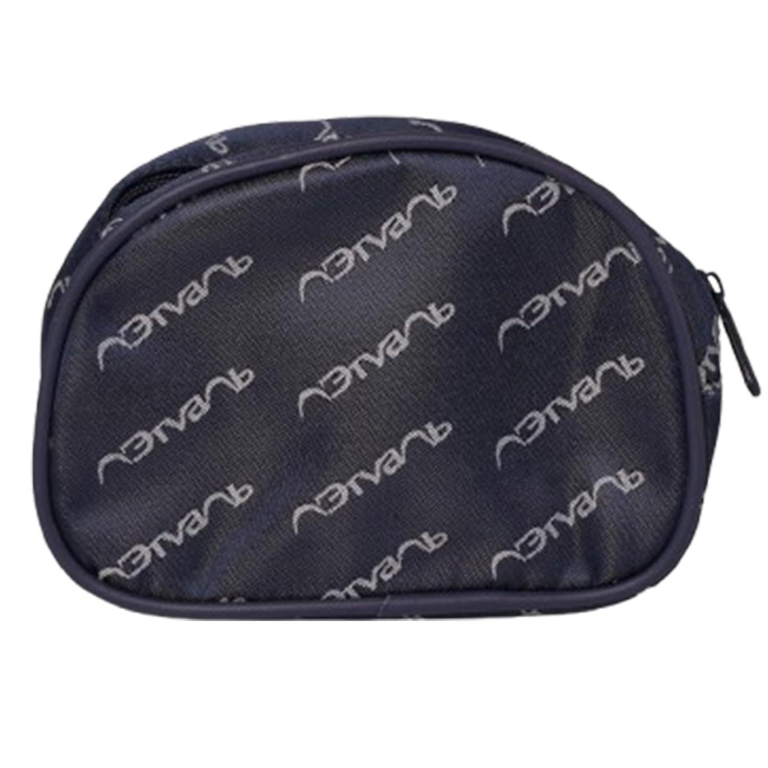 Cosmetic & Makeup Bag Stylish, Large Capacity Travel Organizer, Half Moon, Blue