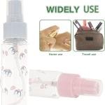 Limitless 4PC Cartoon Small Spray Bottle Reusable Spray Bottle Refillable Spray Bottle Leak-Proof, Perfect For Travel, Makeup, And Pet Care Travel Liquid (Transparent)