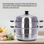 Limitless 3-Layer Stainless Steel Steamer Pot 30cm,900ml