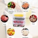 2PC Stackable Food Storage Boxes with Lid BPA-Free Ideal for Fruits Veggies Leftovers