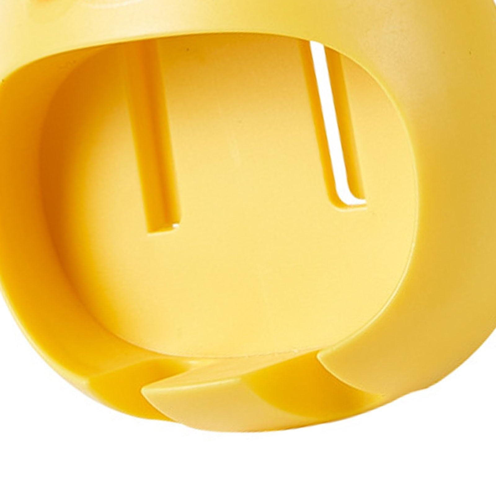 Limitless Cartoon Animal Wall-Mounted Toothbrush Holder Punch-Free Egg Yolk Duck Design, Multipurpose Bathroom Organizer for Kids & Adults