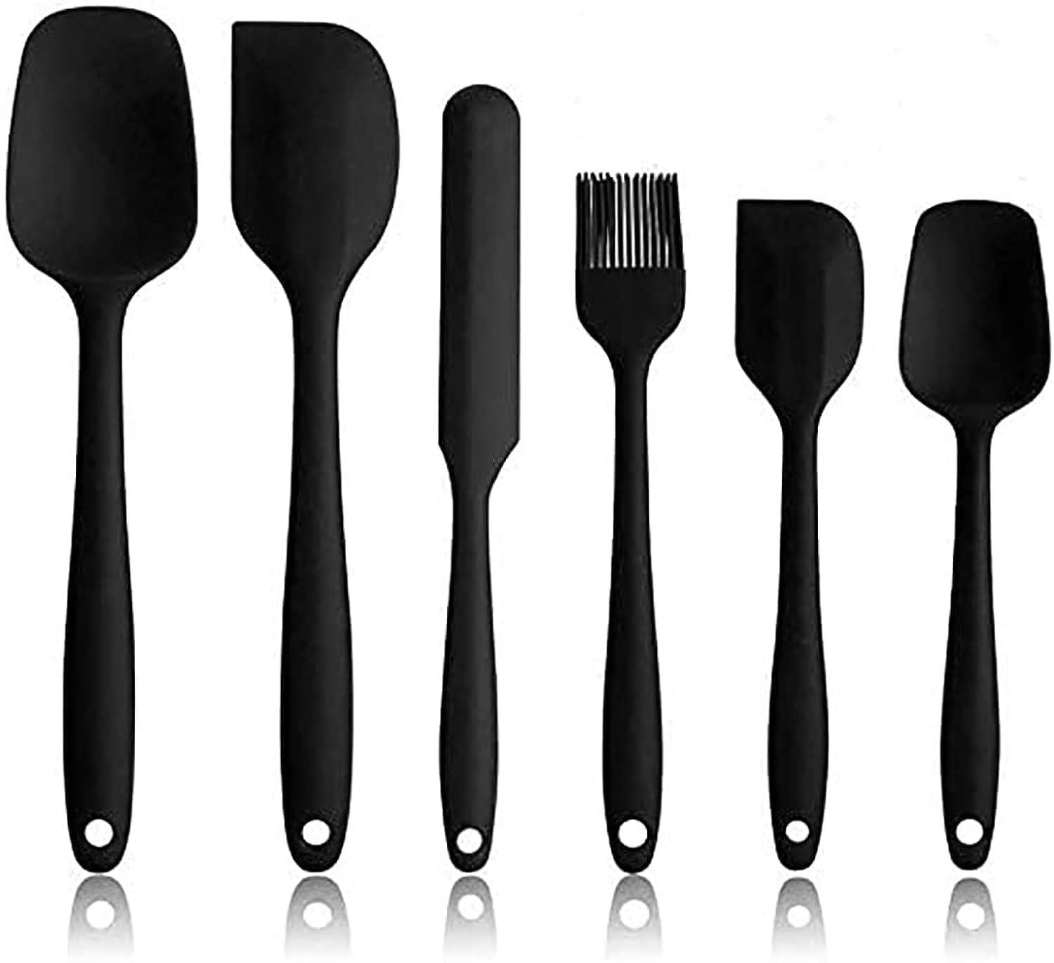 Limitless Silicone Spatula Set - 6 Piece Non-Stick Rubber Spatula Set, Heat-Resistant Spatula Kitchen Utensils Set for Cooking, Baking and Mixing