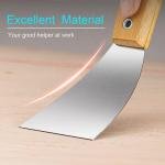 Limitless 2PC Bamboo Handle 5 Inch Putty Knife, Eco-Friendly 5inch, Putty Knife with Durable – Perfect for Smooth, Seamless Finishes, Comfort Grip, Perfectly Sized for Precision, Wooden Handle