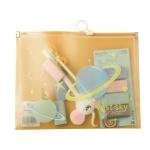 Limitless Plastic Zipper File, Storage Bag Antique Rhythm Brushed Edge for Documents