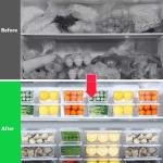 2PC Stackable Food Storage Boxes with Lid BPA-Free Ideal for Fruits Veggies Leftovers