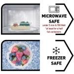 Airtight Meal Prep Container Set with Locking Lids & Labels, 12pcs Re-usable Plastic Food Storage Containers, Stackable Kitchen Organizer Boxes, BPA Free & Microwave Freezer Dishwasher Safe