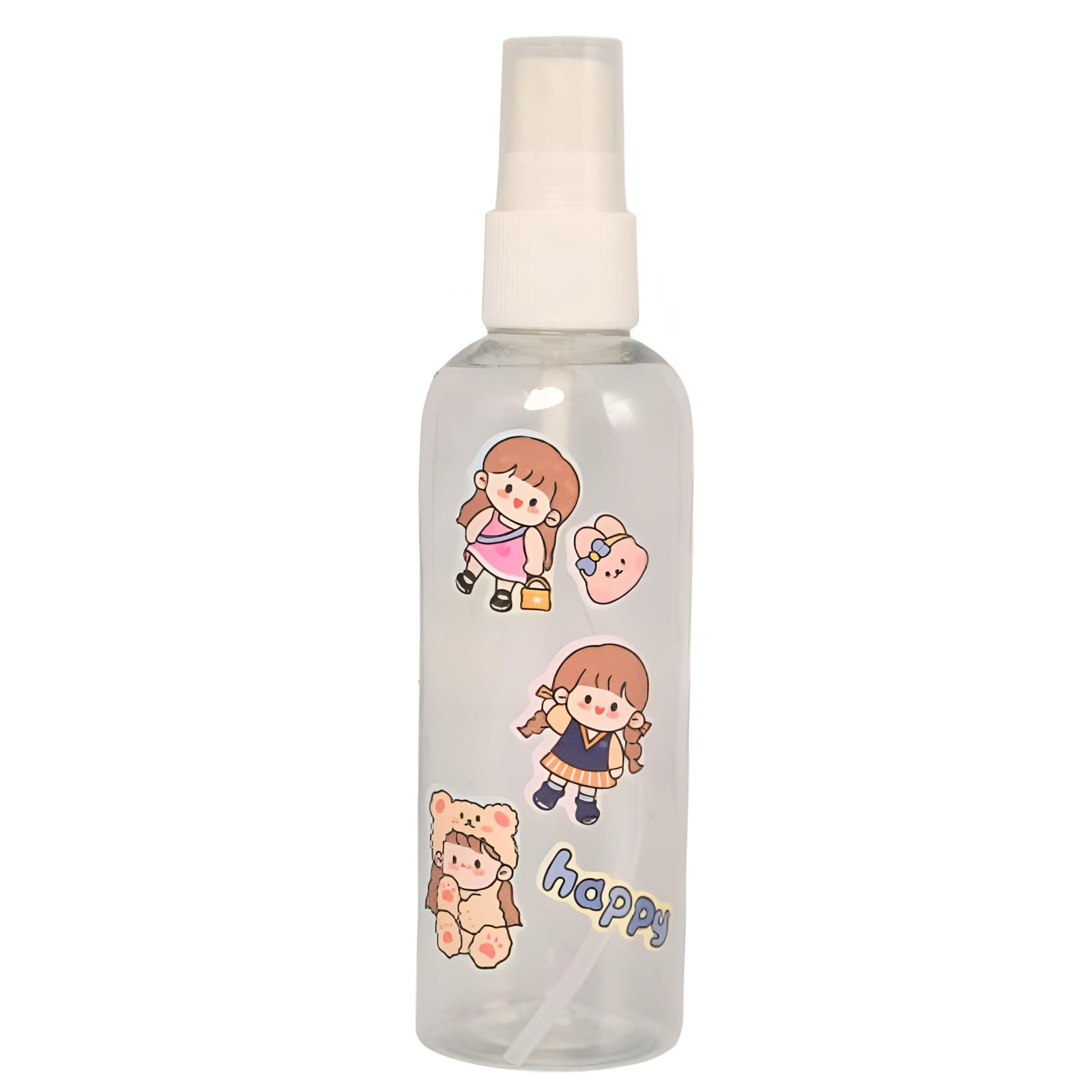 Limitless 4PC Cartoon Small Spray Bottle Reusable Spray Bottle Refillable Spray Bottle Leak-Proof, Perfect For Travel, Makeup, And Pet Care Travel Liquid (Transparent)