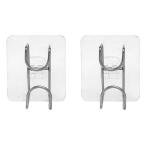 Limitless Stainless Steel Basin Rack Seamless Hook Adhesive Nail Free Utility Hooks, Stick On Hook For Hanging Towel Cloth, For Kitchen, Closet, Cabinet, Toilet, Ceiling | Stainless Steel - Silver