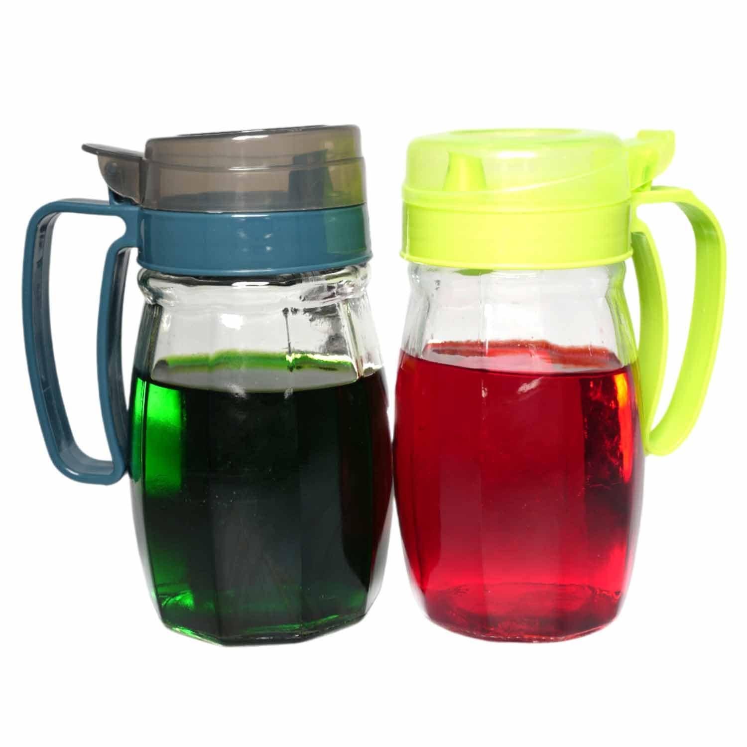 Glass Oil Vinegar Stylish Large oil Bottle with Airtight Lid – Ideal for Kitchen