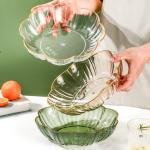 Limitless Fruit Plate Stylish and Functional for All Occasions, Fruit Bowls, Plates with Dividers, Snack Tray, Reusable Snack Tray, Fruit Plate for Nuts | Gilded Petal