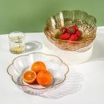 Limitless Fruit Plate Stylish and Functional for All Occasions, Fruit Bowls, Plates with Dividers, Snack Tray, Reusable Snack Tray, Fruit Plate for Nuts | Gilded Petal