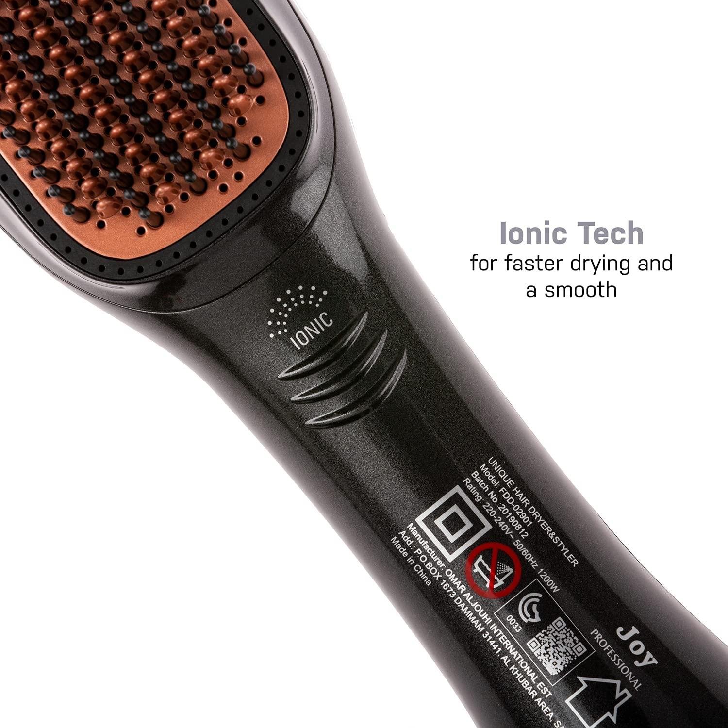 JOY Professional 2 in 1 Styling Brush Hair Dryer Brush Easy to Use, Quality materials