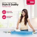 110x34 cm Ironing Board Ironing Table assorted color with Powder Coated Carbon Steel Iron Table with Adjustable Height Mechanism Heat Resistant Cotton Cover