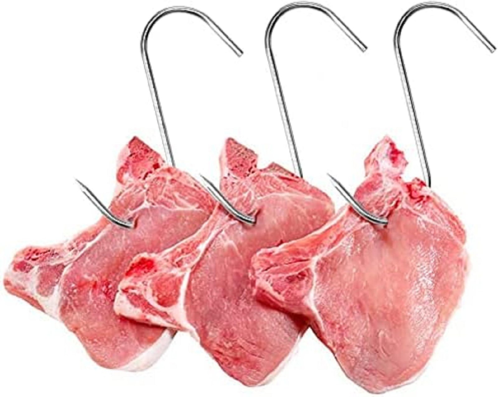 Limitless Stainless Steel Pointed S Hook Clothes Bags Towels Plants Hanging Rack Multi-function Kitchen Bedroom Railing S Hanger Hook, 10 Pieces (Pointed S Hook)