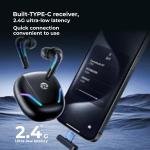 Wireless Earbuds Alien Series G7, Bluetooth 5.4 & 2.4G Gaming TWS, HiFi Stereo Sound