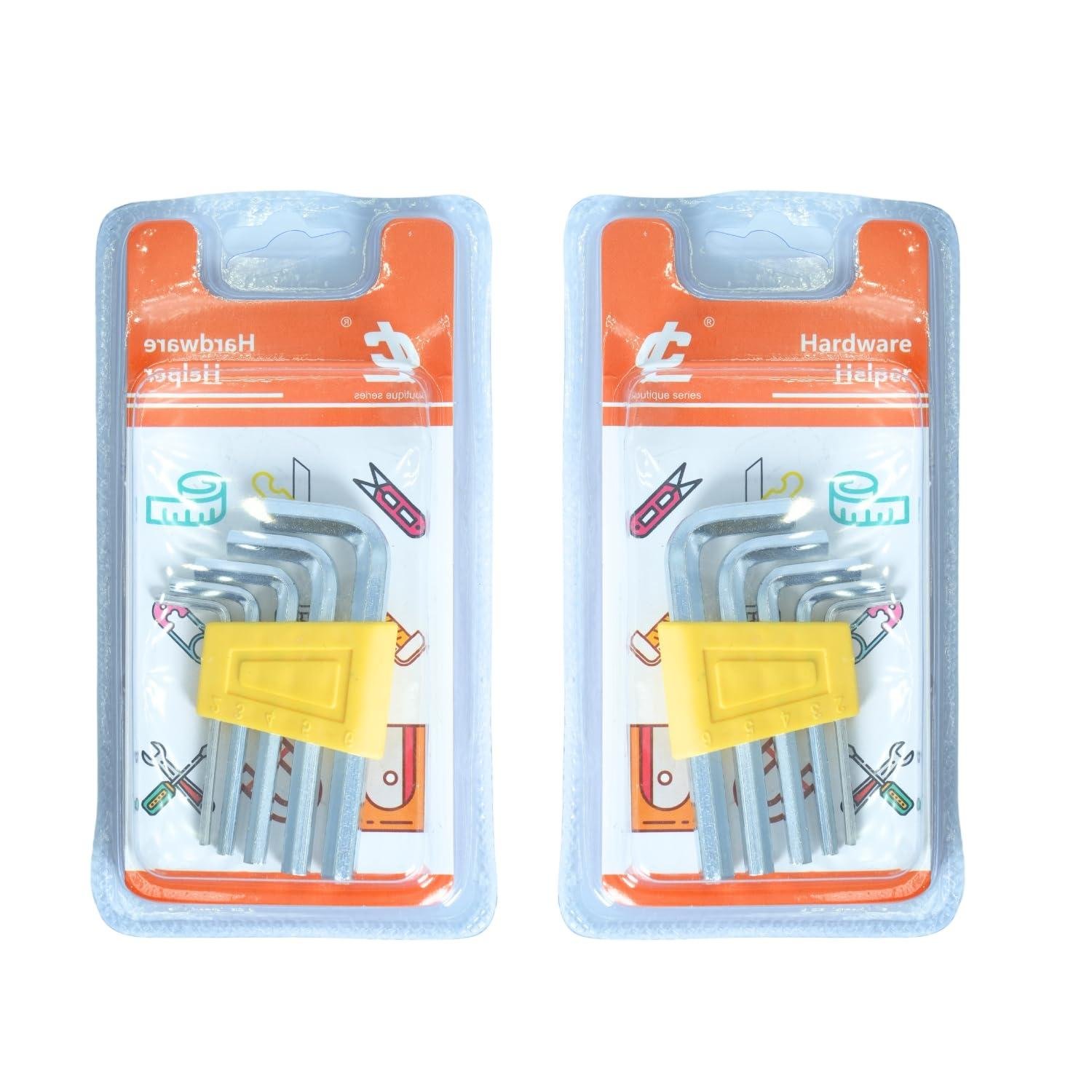 Limitless LC boutique hexagon socket, Durability, and Comfort in Every Turn, Hex Key Wrench Set for Furniture Assembly, Bicycle Maintenance, Household (Silver-5-Pack.)