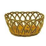 Limitless Three-Wire Woven Basket, Multi-Purpose Storage Organizer, Durable Construction, Ideal for Home Decor, Office Supplies, and Craft Storage, Stylish and Functional Design (Yellow Black, 22cm)