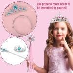 Princess Wand Butterfly with Fabric Bands and Gemstones, Plastic, Fairy Tale, Mariposa, Accessory, Costume, Carnival Accessories Set Costume Princess Children Decorations for Baby Girls (Purple)