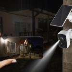 Technaxx Outdoor IP-Camera TX-244 with Solar Panel, PIR Motion Detection Sensor, Built in Rechargable Battery, Wifi - Dust and Waterproof Home Security Camera with Night Vision, FullHD resolution