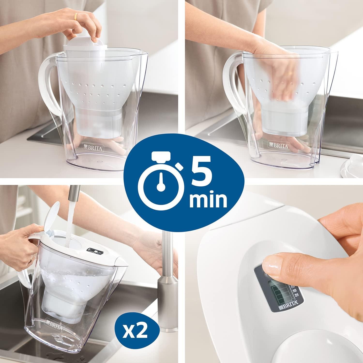 Maxtra+ Water Filter Cartridges, White, Pack of 6 (UK Version)