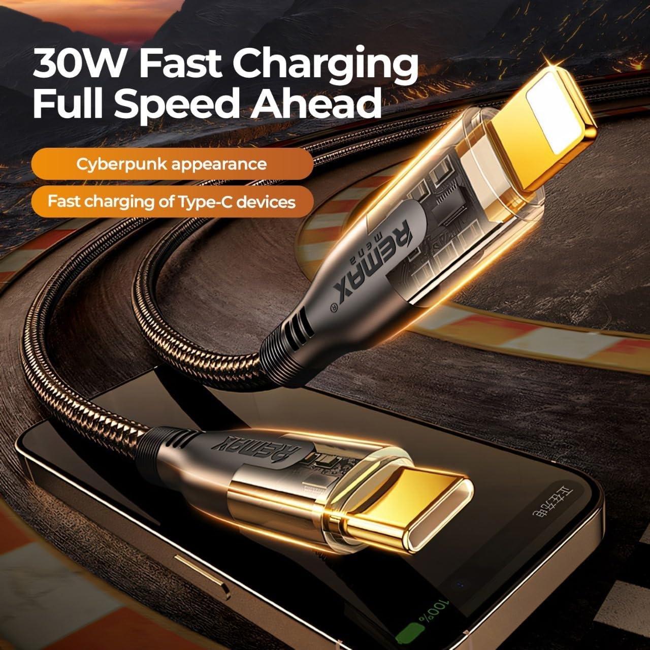 USB C Cable 30W 1.2M, Type C to C, Fast Charging, Compatible with Galaxy & iPhones