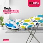 110x34 cm Ironing Board Ironing Table assorted color with Powder Coated Carbon Steel Iron Table with Adjustable Height Mechanism Heat Resistant Cotton Cover