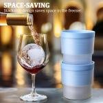 Limitless Ice Cube Mould (Pack of 3), Round Ice Cube Maker Silicone Ball Shape Spherical Ice Cube Mould Machine Quick Freezer Ice Mold Tray Kitchen Gadgets