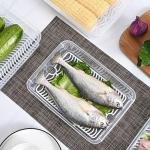 2PC Stackable Food Storage Boxes with Lid BPA-Free Ideal for Fruits Veggies Leftovers