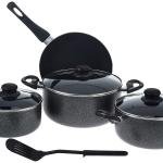 Limitless Aluminum Nonstick Cookware Set 8 Pcs, Assorted Color