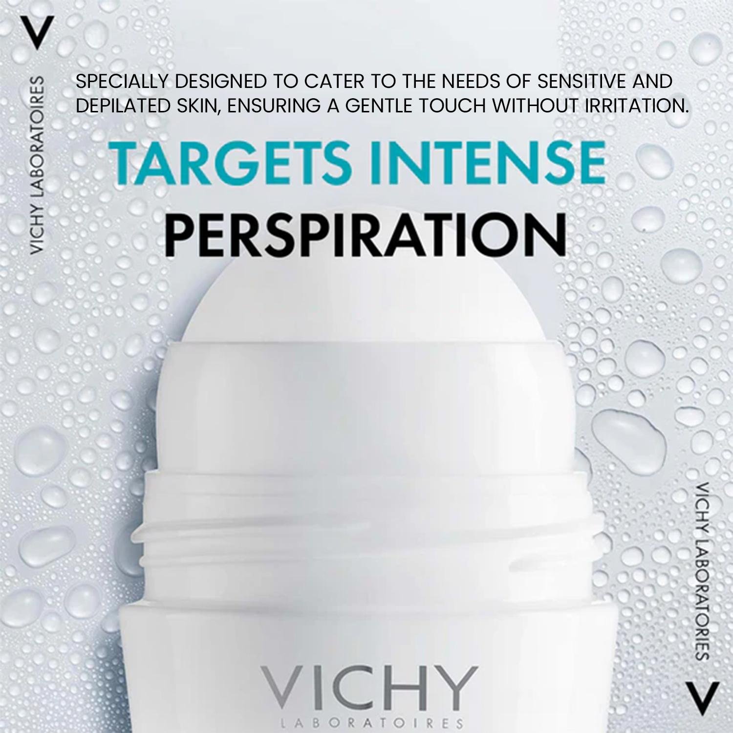 Vichy Deodorant Roll-On Sensitive Anti-Translucent 48h Double Pack of 2 x 50 ml