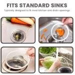 Limitless Filter Net Kitchen Sink Strainer, Fine Good Stainless Steel Anti-clogging